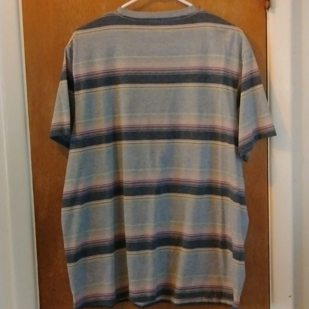 Public Opinion Men's Horizontal Stripes T-SHIRT Sz. XXL - Picture 2 of 6